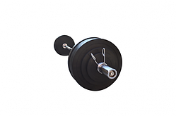 Штанга гумова 145 кг із олімпійським грифом 220 см