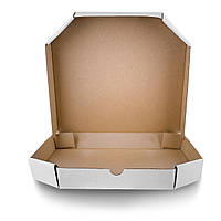 Коробка для пиццы 30см, 300*300*40, Белая (100шт)