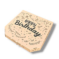 Коробка для пиццы "Happy Birthday" 32см (100шт) 320*320*40