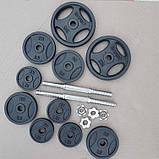 Металева збірна гантель RN-Sport 11 кг (RN_QTR11), фото 6