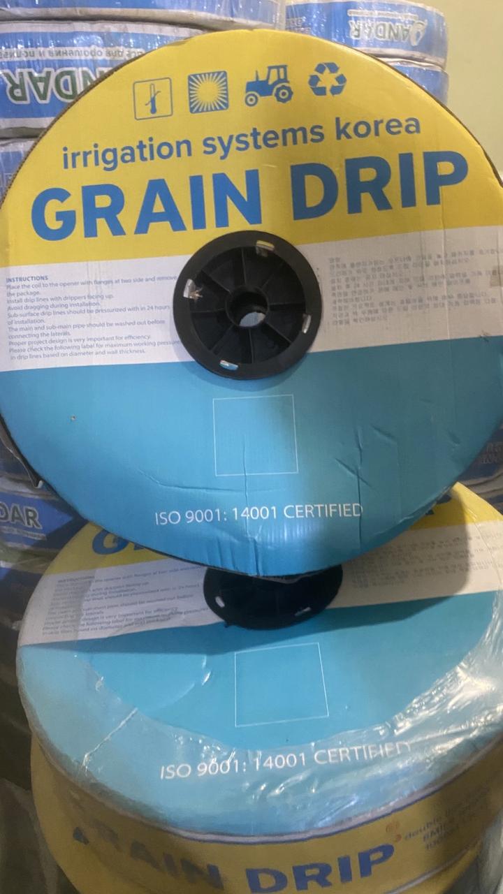 Крапельна стрічка щільова GRAIN DRIP Life 7 mil 10см  (500м) 1.4л/г