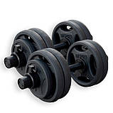 Проф. лава для жиму RN-Sport Black Rock + Гантелі олімпійські RN-Sport по 31 кг металеві, фото 9