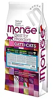 Сухой корм для кошек Monge Cat Bwild Grain Free Sterilised с тунцом - 10 кг