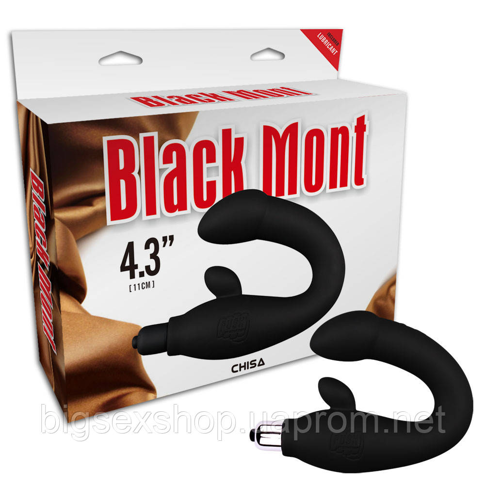 Масажер простаті — Black Mont P-Spot Perineum Massager 4.3"