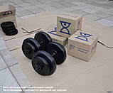 Лава для жиму лежачи регульована універсальна + Гантелі композитні RN-Sport по 11 кг, фото 3