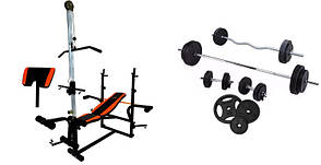 Лава + штанга/гантелі металеві