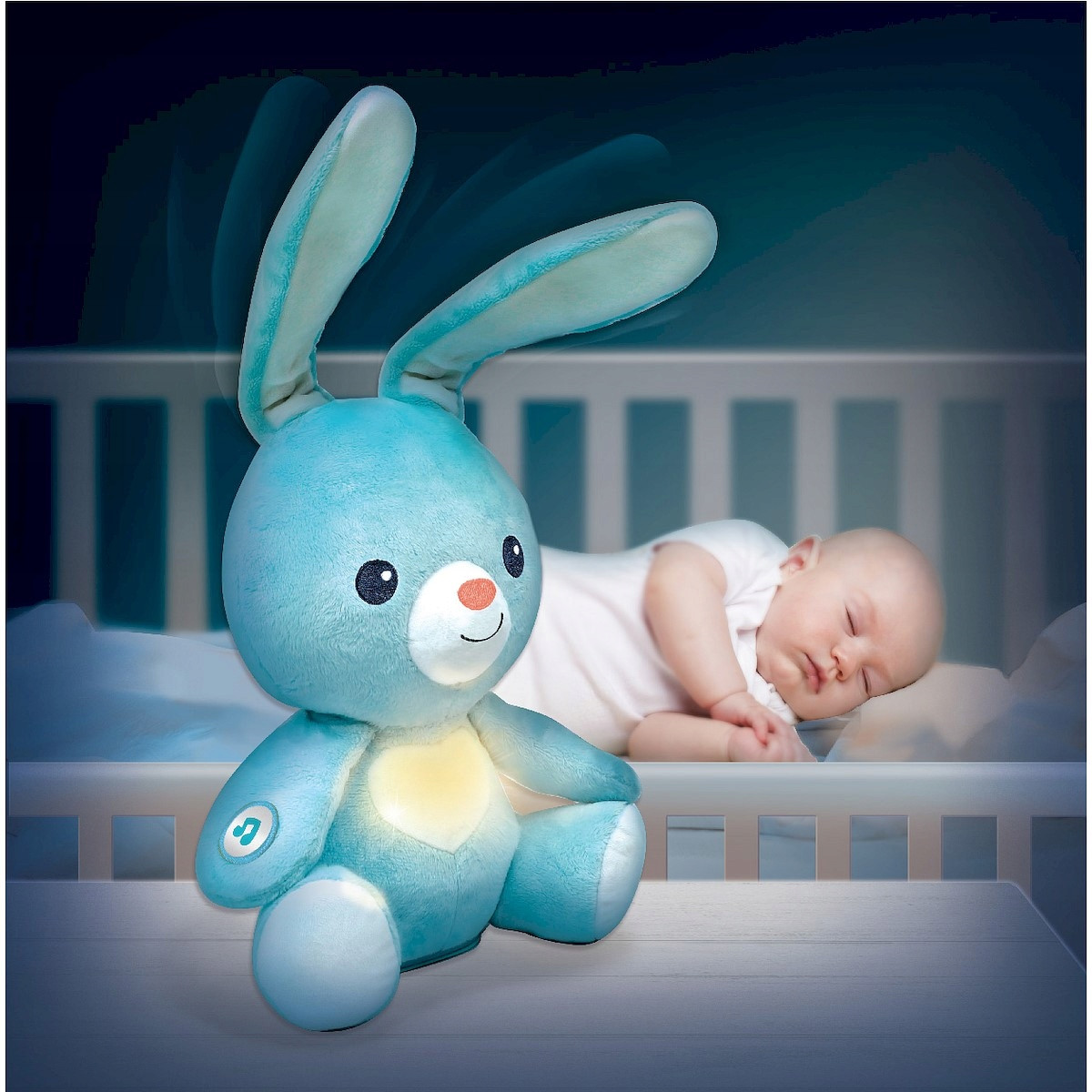 М'яка інтерактивна іграшка Зайчик WinFun (музика, звук, пісні, сенсорний, рухливі вушка) 0195-NL
