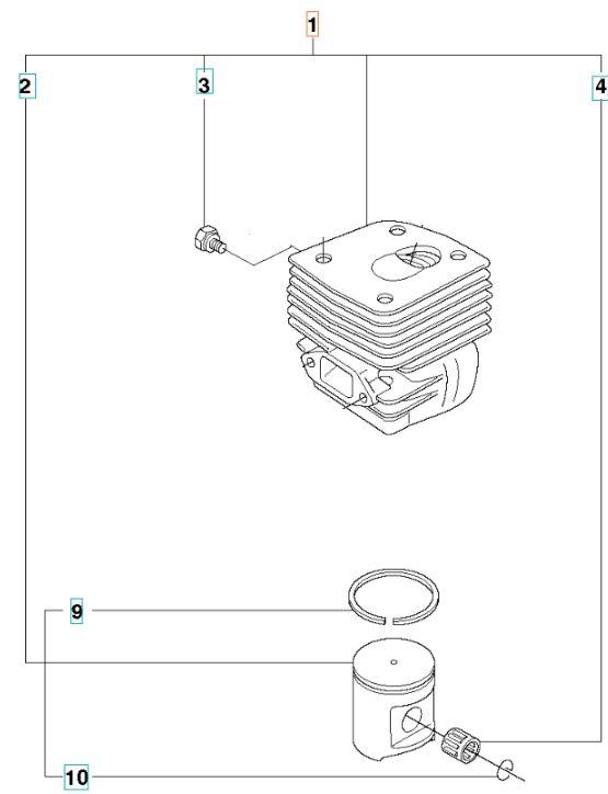 Оригінальна поршнева бензопили Husqvarna 365, фото 1