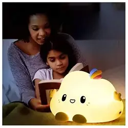 Силіконовий світильник акумуляторний LED Losso "Малюка хмара" , Дитячий силіконовий нічник