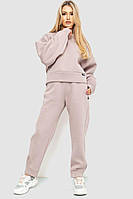 Спортивный костюм женский на флисе, цвет светло-бежевый, размер XL, 115R0491