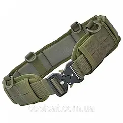 Ремінь тактичний із системою MOLLE 125 см Олива / Армійський пояс / Ремінь на пояс