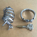 Stainless Steel Male Super Small Chastity Device, фото 2