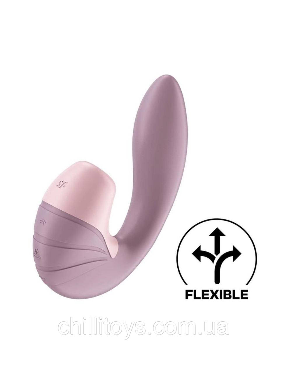 Вакуумний вібратор Satisfyer Supernova Old Rose, 2 положення ствола SO6108, фото 1