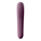 Вакуумний стимулятор з вібрацією Satisfyer Dual Kiss Wine Red SO6115, фото 4