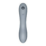 Вакуумний стимулятор з вібрацією Satisfyer Curvy Trinity 3 BlueGrey SO6118, фото 3