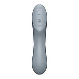 Вакуумний стимулятор з вібрацією Satisfyer Curvy Trinity 3 BlueGrey SO6118, фото 4