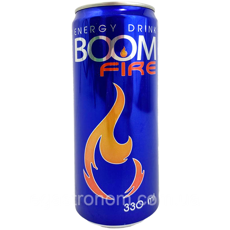 Енергетик вогонь Бум Boom fire 330ml 12шт/ящ (Код: 00-00015760)