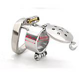 Металевий пояс вірності із двома замками Chastity Cage Standart, фото 2