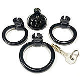 Пояс вірності для чоловіків Excited Finger Caress Chastity Device Black, фото 2