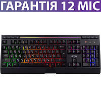 Геймерская клавиатура с подсветкой Ergo Gaming Keyboard USB, черная, игровая, проводная, мембранная