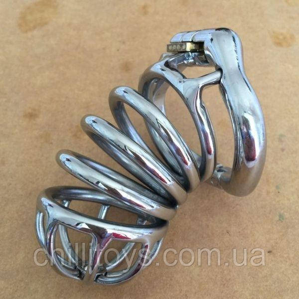 Металевий чоловічий пояс вірності Stainless Steel, фото 1