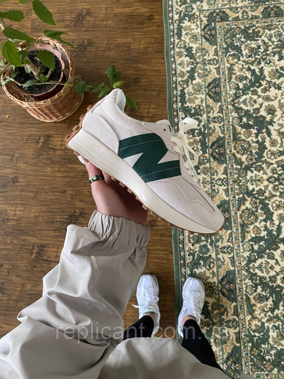 Жіночі кросівки New Balance 327 Beige/Green Нью-біланс кросівки (22417) (22417) 37, фото 1