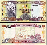 Ямайка / Jamaica 500 Dollars 2021 Pick NEW UNC