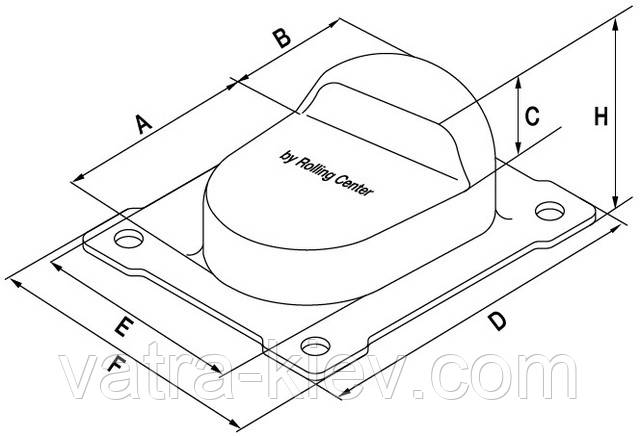 Упор для ворот rolling center f 105BG