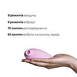 Вакуумний стимулятор Adrien Lastic Revelation Pink, режим Boost SO4867, фото 3
