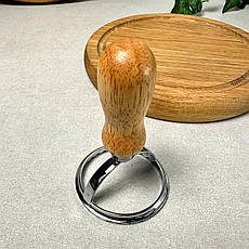 Форма для вирубки з дерев'яною ручкою Кругла Велика, фото 4