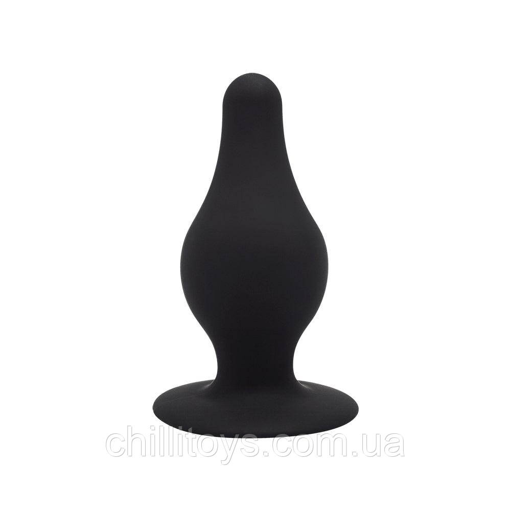 Анальна пробка SilexD (Model 2 size S) двошаровий, силікон+Silexpan, діаметр 3,4 см, фото 1