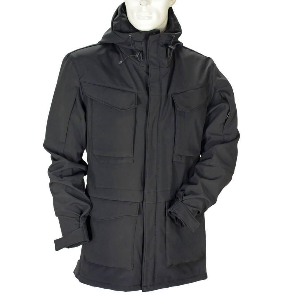Мілітарка™ куртка M65 SoftShell чорна, фото 1