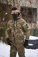 Тактическая военная куртка на зиму для ВСУ камуфляж, практичная мужская тактическая куртка мультикам