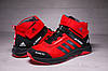 Зимові шкіряні черевики, кросівки, Adidas Terrex Swift Red, фото 2
