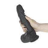 Фалоімітатор Naked Addiction – 8.6” Silicone Rotating & Thrusting Vibrating Dildo with Remote Black, фото 5