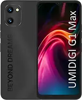 Смартфон Umidigi G1 Max 6/128GB Global Black, 50+2/8Мп, 8 ядер, 2sim, екран 6.52" IPS, 5150mAh, GPS, 4G