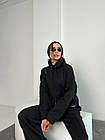 Спортивний костюм осінь-зима NOBILITAS 42 - 52 чорний тринитка пеньэ Туреччина на флісі(арт. 23041), фото 4