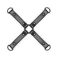 Хрестовина Bedroom Fantasies Hogtie 4 - Way Restraint Cross - Black SO8812