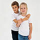 Детская футболка JHK, базовая, однотонная, для мальчика или девочки, белая, размер 116,на 5/6 лет - фото 2 - id-p2076856876