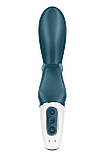 Смартвібратор-кролик Satisfyer Hug Me Bluegrey, 2 мотори, діаметр 4,2см, широка кліторальна частина SO6273, фото 5