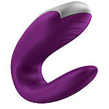 Смарт-вібратор для пар Satisfyer Double Fun (Violet) з пультом ДК SO5059, фото 2