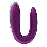 Смарт-вібратор для пар Satisfyer Double Fun (Violet) з пультом ДК SO5059, фото 4