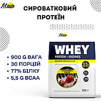 Протеин FitWin WHEY 77%, полуничний крем 900 грам