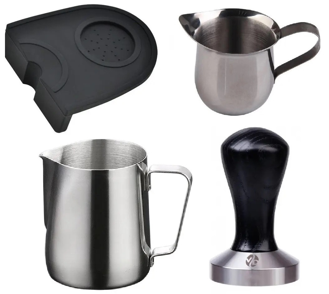 Набір Бариста Bar4  Пітчер 500/Темпер/Сливочник/Коврик для темперування