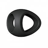 Ерекційне кільце подвійне Love To Love FLUX RING - BLACK ONYX, фото 3