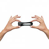 Ерекційне кільце подвійне Love To Love FLUX RING - BLACK ONYX, фото 5