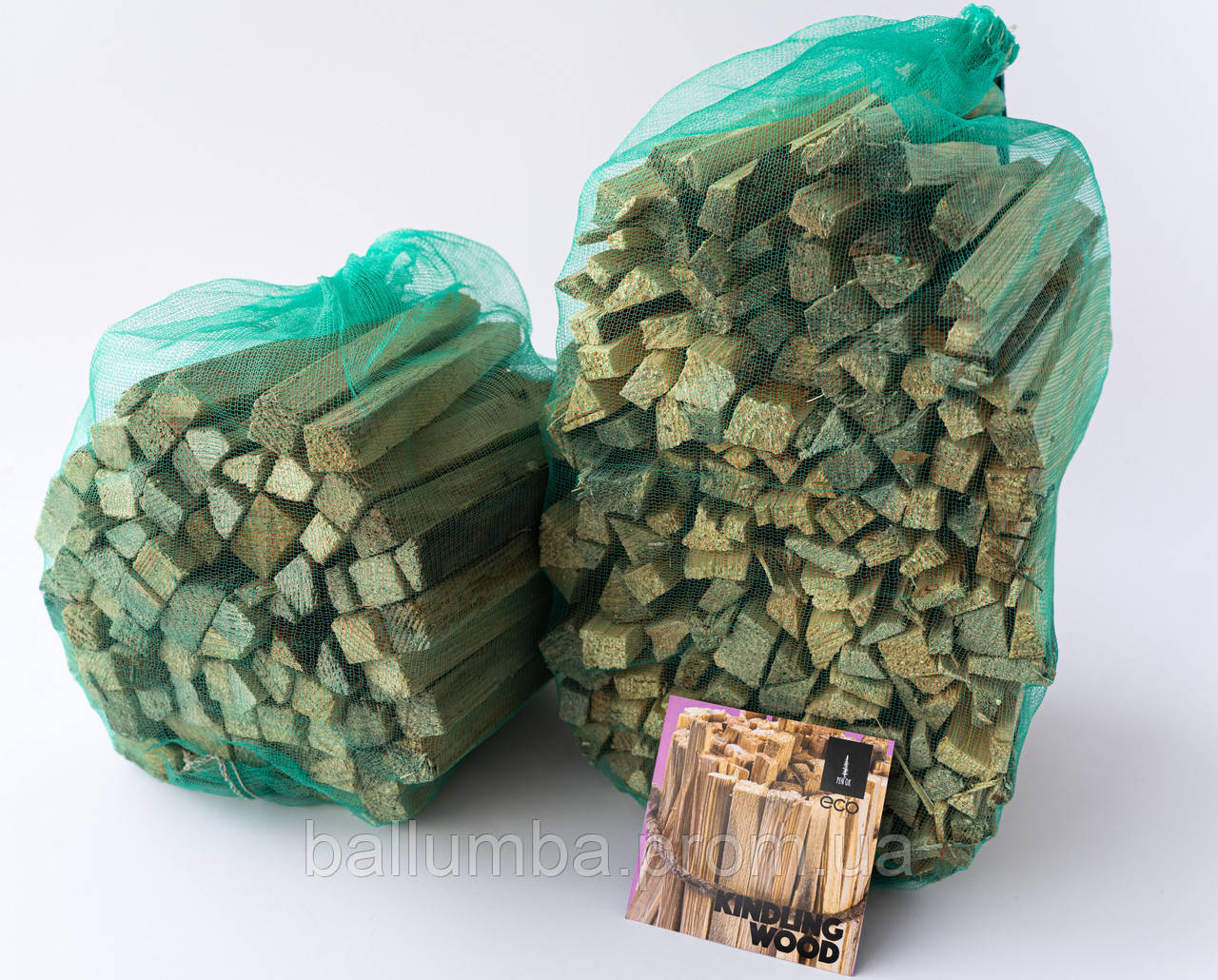 Лучина - щепа для розжига дров, камина. KINDLING WOOD TM Penok сетка 6 ...