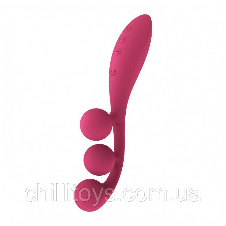 Універсальний вібратор Satisfyer Tri Ball 1, 3 мотори, гнеться SO7785, фото 1