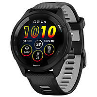 Смарт-годинник Garmin Forerunner 265 Black Bezel and Case with Black/Powder Gray Silicone Band (010-02810-50) Dshop