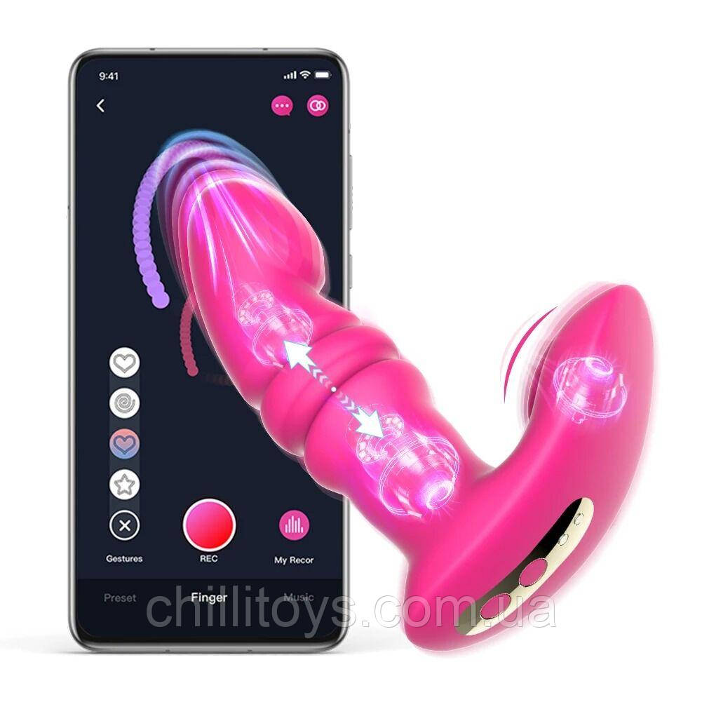 Смарт вібратор-пульсатор Fun Town Jive Pink, імітація фрикцій SO8916, фото 1